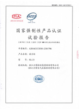 XL-21 power cabinet test report